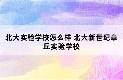 北大实验学校怎么样 北大新世纪章丘实验学校